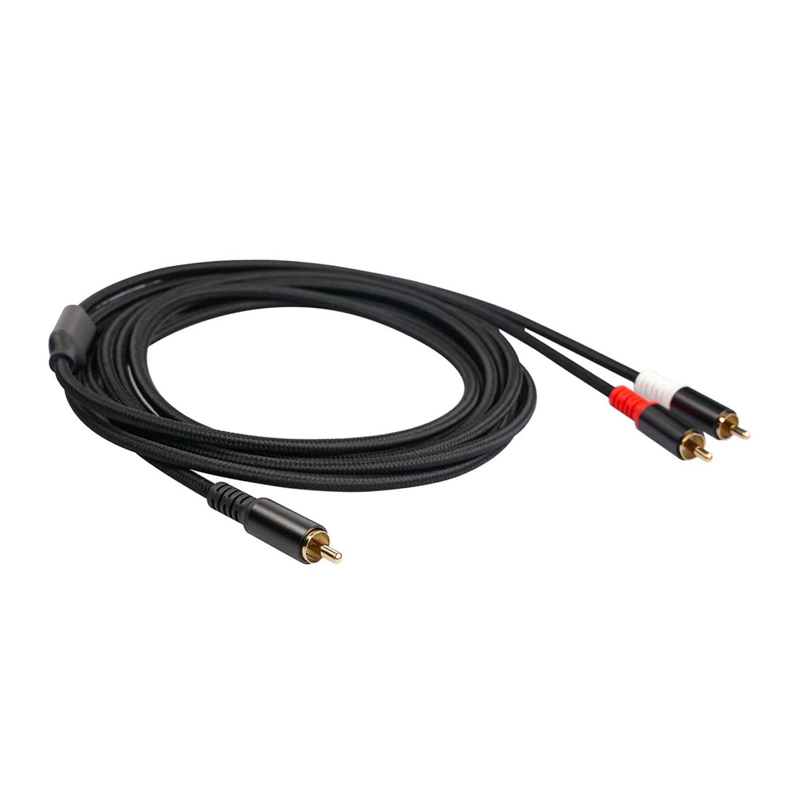 Giurupi y Cavo 1 Maschio a 2 Maschio Stereo Cavo Audio Dual Schermato Oro Oro Placcato da 6,5 ​​piedi Amplificier Tv Mixer Cd Player Dvd Lettore y Adattatore Audio Cavi (2m)