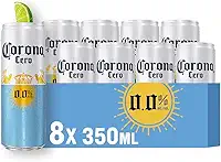 Cerveja sem álcool Corona Cero Sunbrew Lata 350ml - Pack com 8 unidades