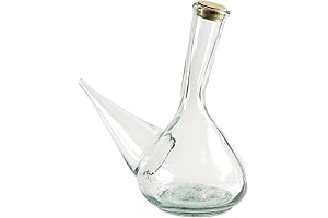 34oz Crystal Glass Porron Wine Pitcher