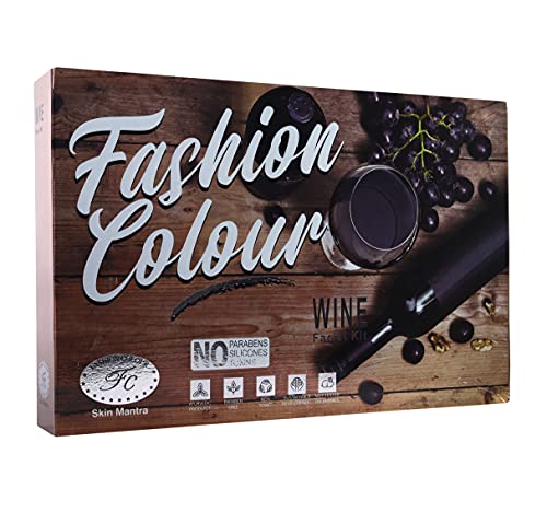Fashion Colour Wine Facial Kit 200g, Ayurvedic, Natural, Non-Toxic and Proudly Made In Indian