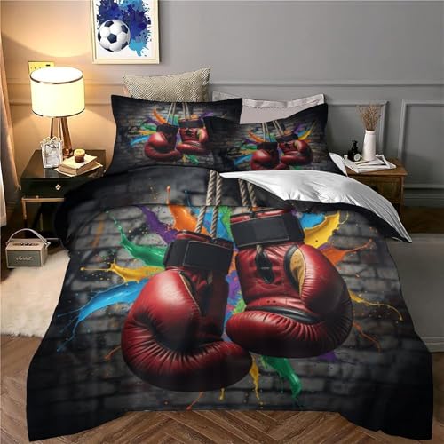 Housse de couette boxe zippée pour changer votre lit simple sans effort en microfibre