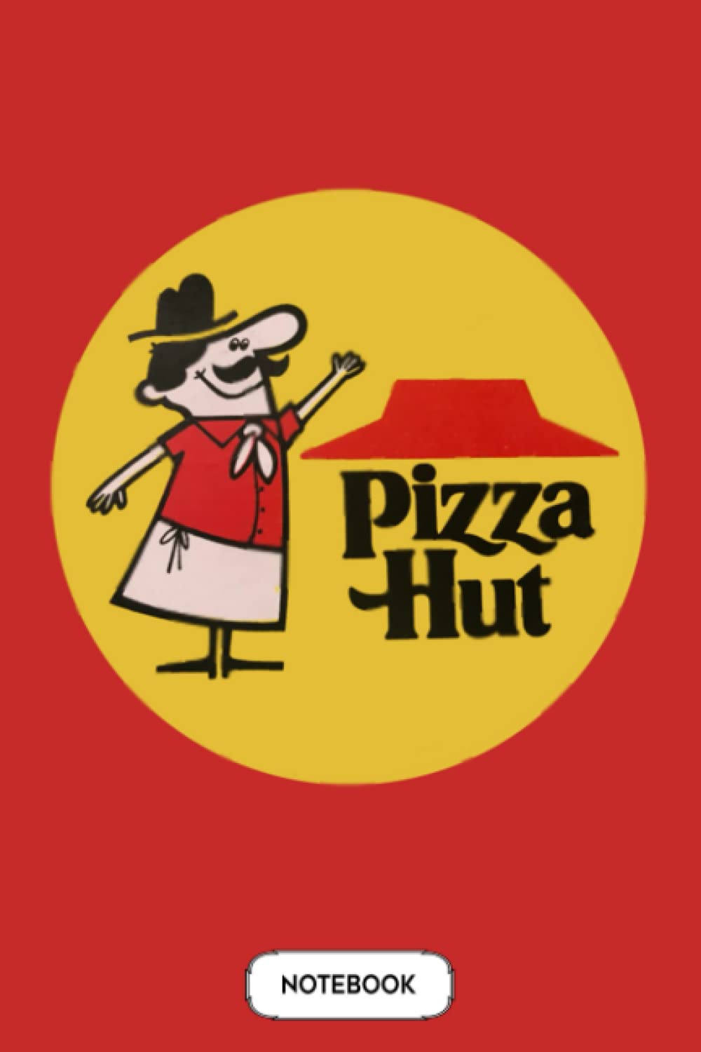 Vintage Pizza Hut A64615 Notebook: Matte Finish Cover, 6x9 120 Pages, Diary, Lined College Ruled Paper, Journal, Planner