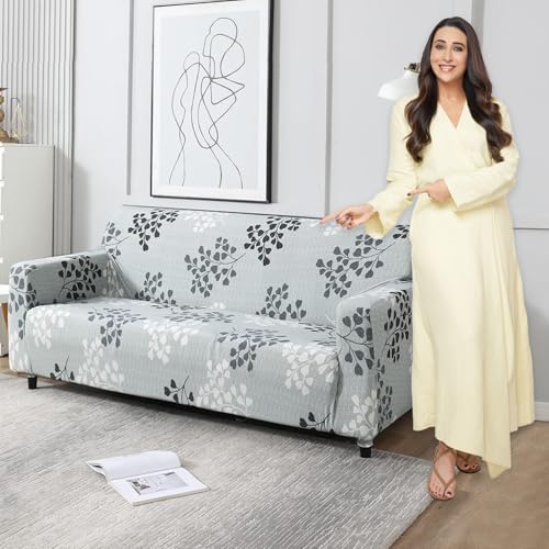 Image of HOKIPO Stretchable Elastic Couch Cover 3 Seater (AR-4095-D12)