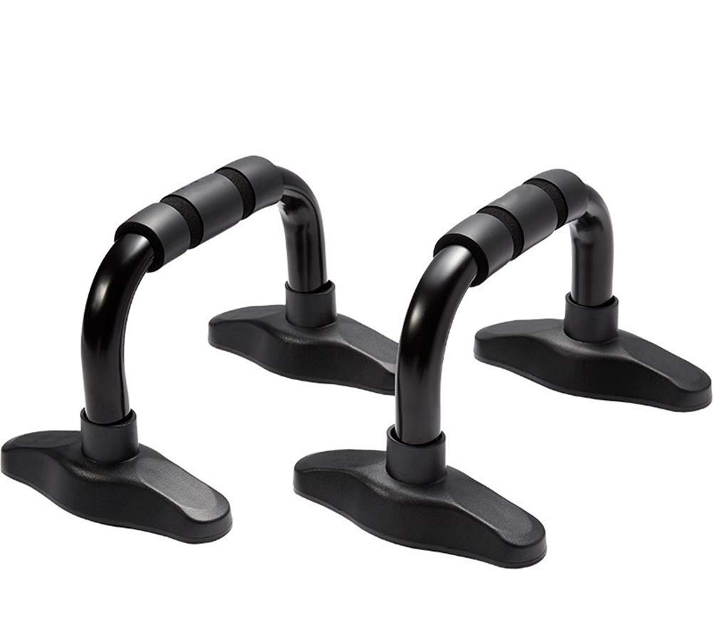 BZLLW Push-Up Stands, Pushup Bars Handles Set, Home Workout Equipment with Cushioned Foam Grip and Non-Slip Sturdy Structure, Black