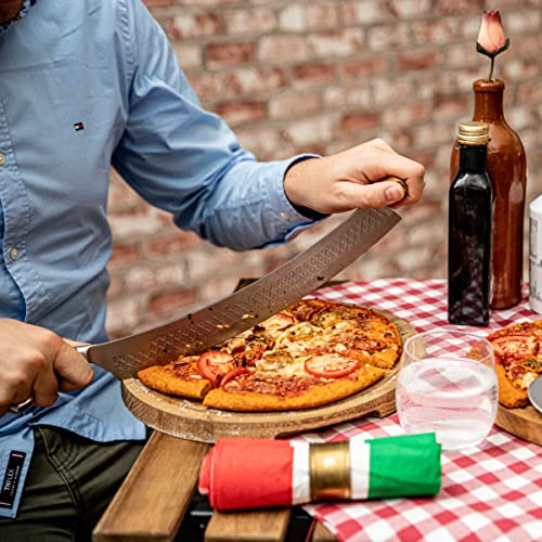 Image of Boska Stainless Steel Cheese Knife - for All Types of Cheese Pizza - Multi-Functional Cheese Slicer - Handheld Slicer - Silver Non-Stick Oak Wood - Dishwasher Safe - for Kitchen Cooking