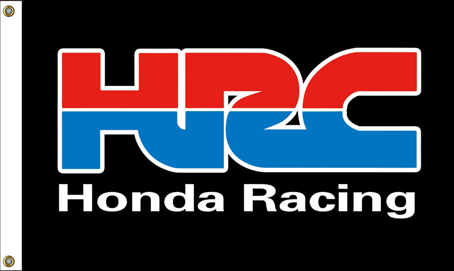 HRC Honda Racing Flag, faixa para fãs de 9,5 x 1,5 m com 2 argolas