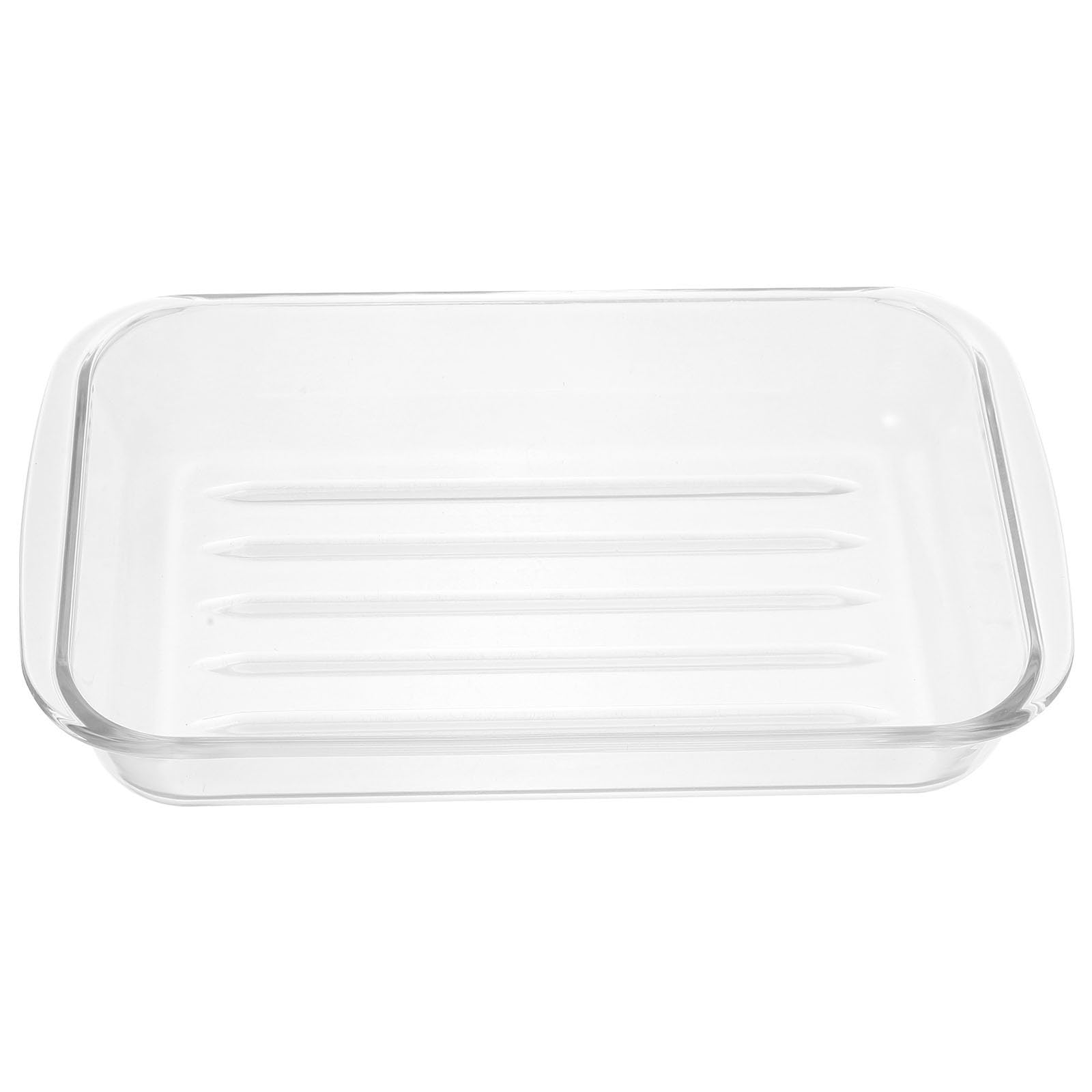 DECHOUS Bandeja para Hornear de Vidrio Templado 1,5 L, Fuente de Vidrio para Hornear, Apta para Lavavajillas y Congelador, para Microondas y Horno, Uso Doméstico