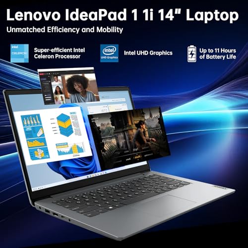 Lenovo IdeaPad 14 pulgadas Intel Celeron 8GB RAM 512GB SSD miniatura 6