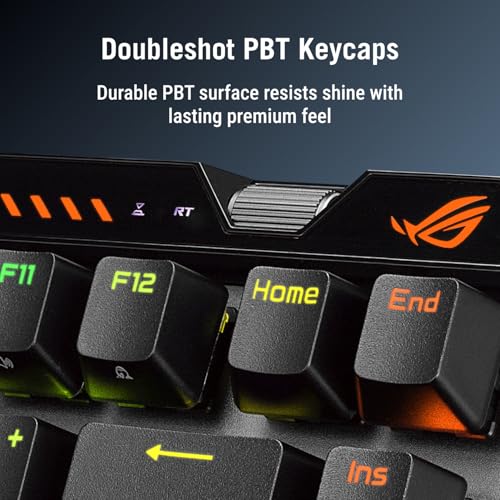 Image of ASUS ROG Falchion Ace 75 HE Wired Analog /Hall Effect Gaming Keyboard- 75% TKL, USB, Hot Swappable HFX V2X Magnetic Switch, Rapid Trigger, 8KHz Polling, PBT Keycap, Carry Case, Web-based Config - Black