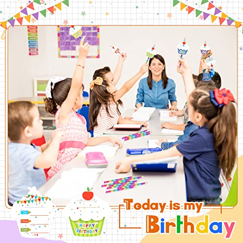 Breling 30 sets lápices HB con tarjetas cupcakes miniatura 6