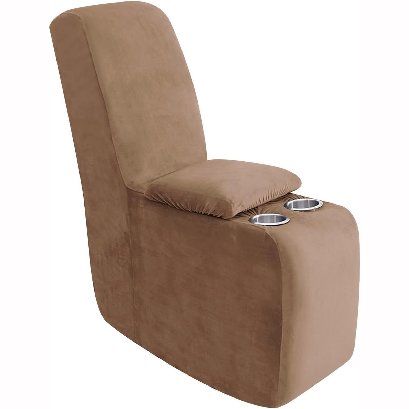 Housse de canapé sectionnel en L lavable, protection inclinable avec porte-gobelets