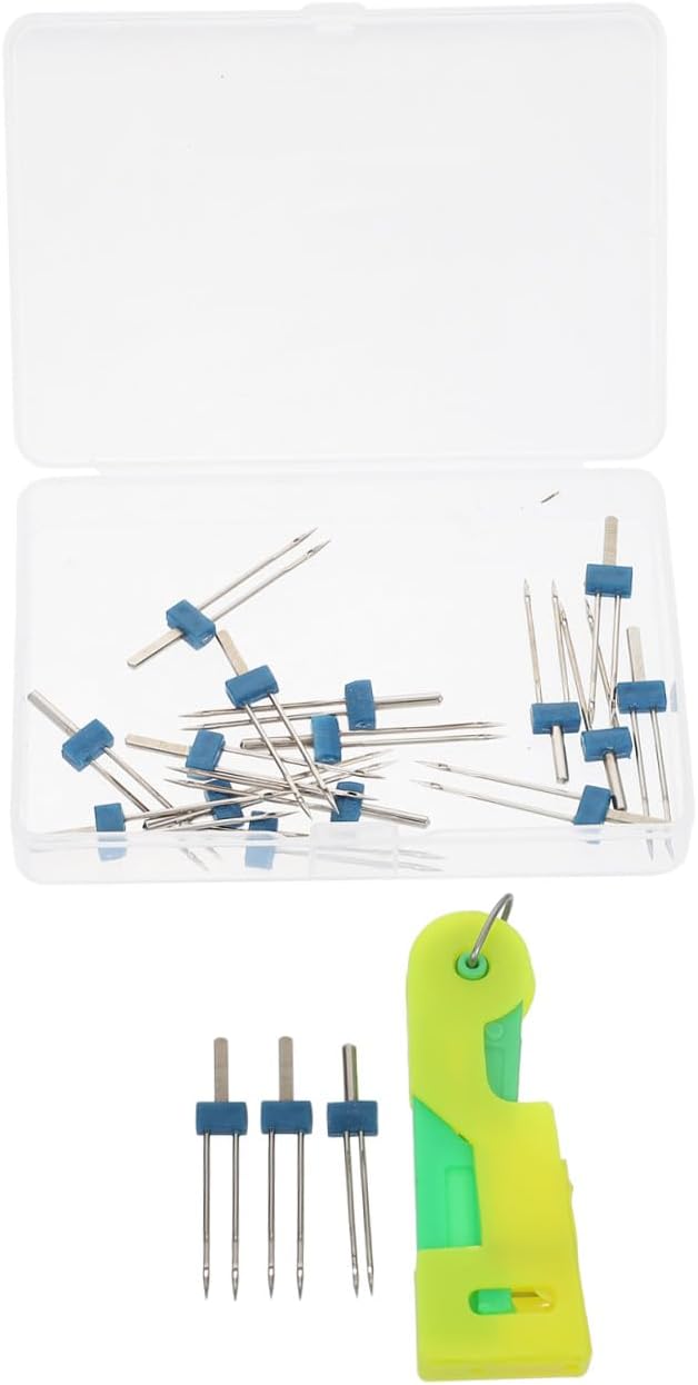 Double Needle Sewing Machine Needles for Home Use 3 Sizes Set