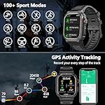 Smart Watches for Men,Military Smartwatches with GPS and Map Navigation & BT Calls - Fitness Trackers with Heart Rate/SpO2/Sleep Monitor,Elevation,Compass,Outdoor Sport Watch for Android/iOS - Image 5