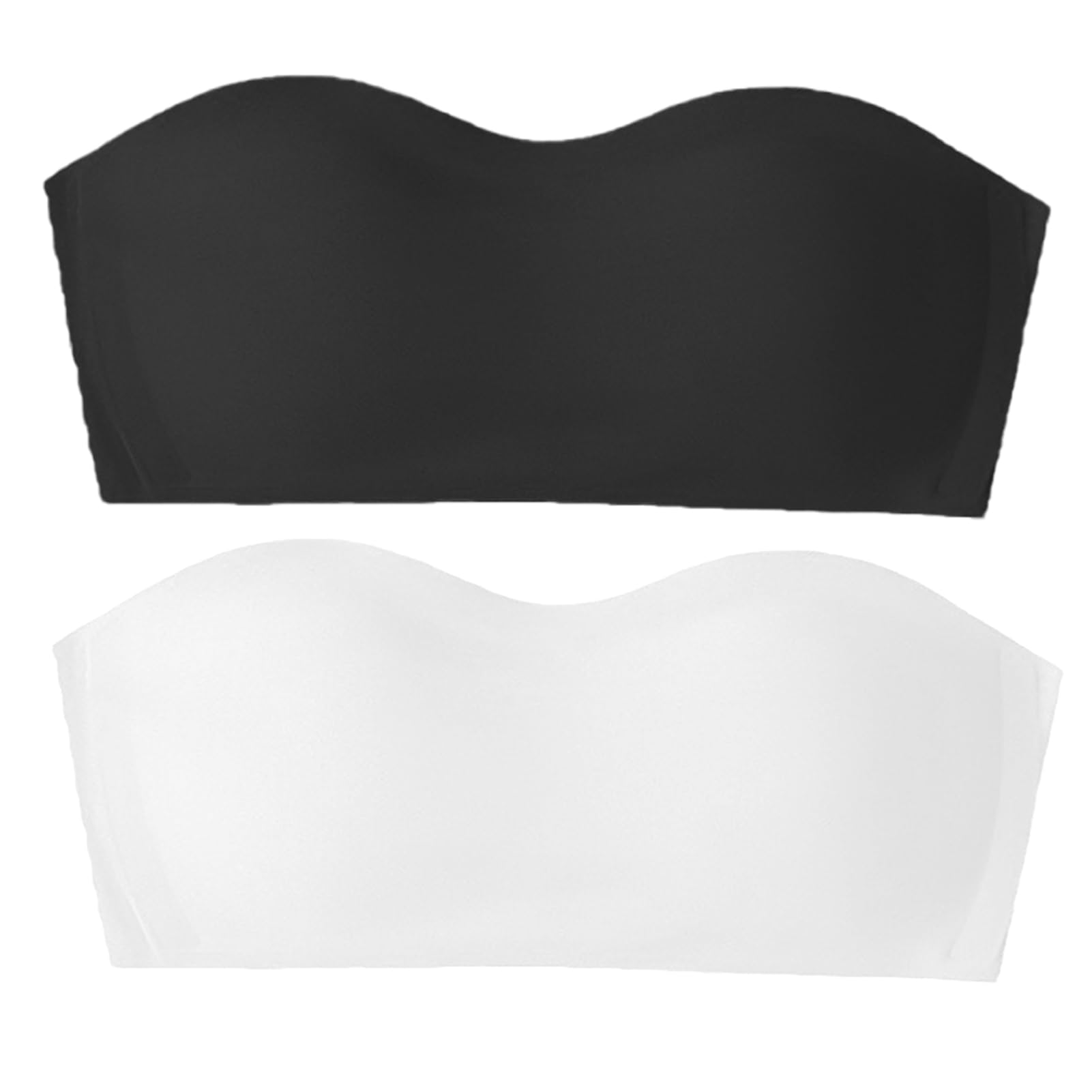 Reggiseno senza spalline senza cuciture per adolescenti senza cuciture reggiseno a fascia con spalline trasparenti rimovibili antiscivolo