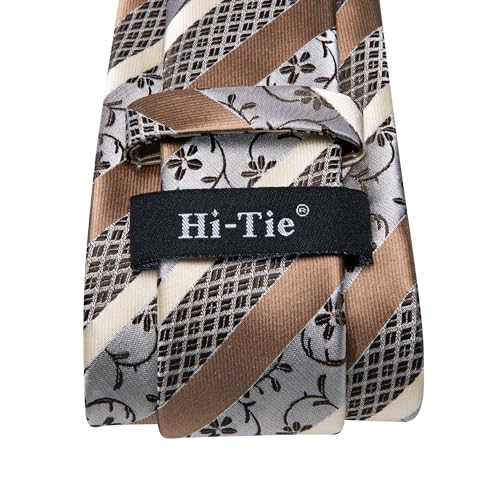 Krawatten Set für Herren in Schwarz mit Paisley, Plaid und Streifen
