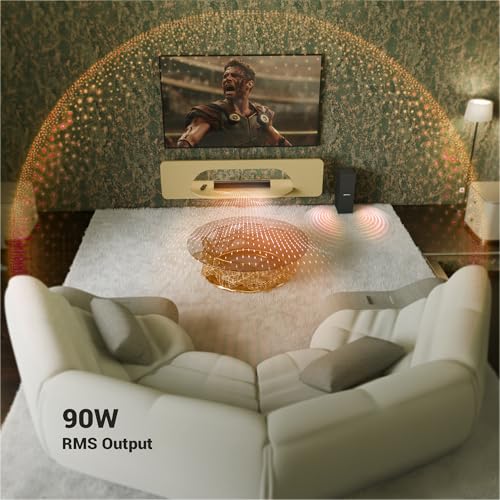 Image of ZEBRONICS 90 Watts, Compact Soundbar, Home Theatre, Dual Driver Soundbar, 11.43cm Subwoofer, HDMI ARC, Bluetooth v5.1, Wall Mountable, Glossy Finish (Juke BAR 200A)