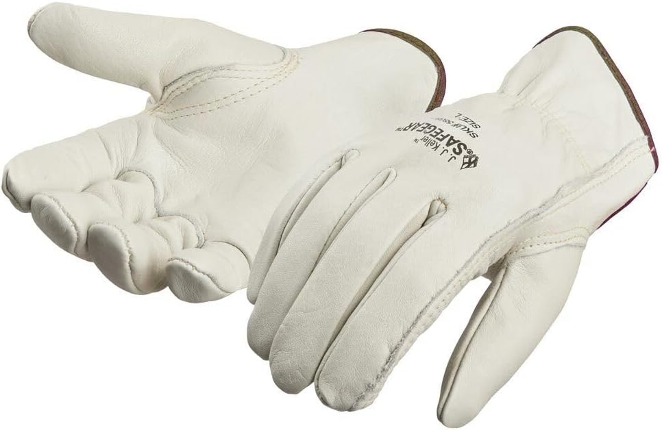 J. J. Keller & Associates, Inc. SAFEGEAR Cowhide Leather Work Gloves with Keystone Thumb - Image 2