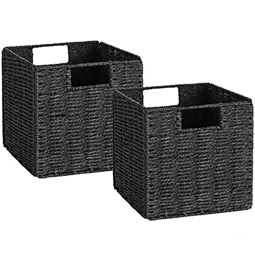 Vagusicc Storage Basket, Set of 2 Hand-Woven Storage Baskets for