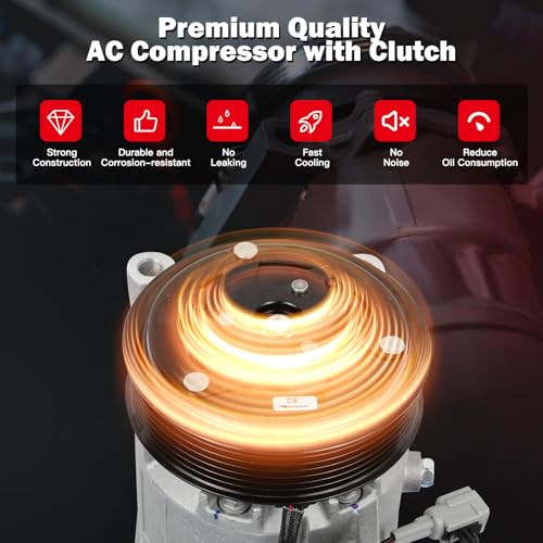 Image of CCIYU AC Compressor w /Clutch for Nissan for Altima 3.5L 2013-2015,2018