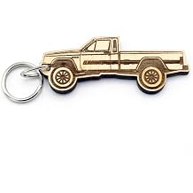 Jeep Comanche MJ Wooden Keychain - Made in the USA