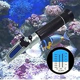 ESPECÍFICAMENTE DISEÑADO PARA REFRACTOMETRO acuario de agua salada: El algoritmo se hace específicamente para probar el agua de mar y agua salada. Esto es diferente de un refractómetro norma que no está calibrado para comprobar la salinidad del agua del acuario y dará un error en las lecturas.