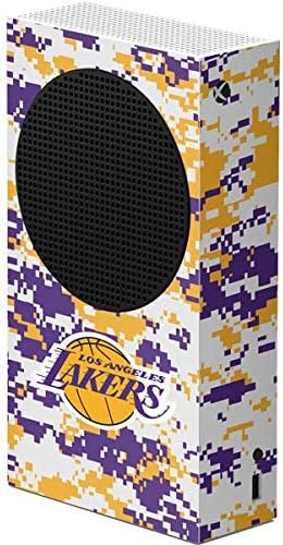 Skinit Decal Gaming Skin Compatible with Xbox Series S Console - Officially Licensed NBA Los Angeles Lakers Digi Camo Design