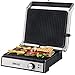 Bakaji Piastra Elettrica Bistecchiera Potenza 2000W Piastre in Alluminio Antiaderente Tostapane Grill Apertura 180 Gradi Termostato Regolabile e Sistema Antigocciolamento per Panini Sandwich