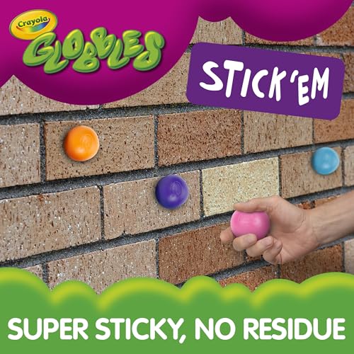 Image of Crayola Globbles Fidget Toy (6ct), Sticky Stress Ball for Adults & Kids, Squishy Balls, Calming Sensory Gifts for Stress Relief