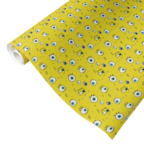 SpongeBob SquarePants Eyes Party Gift Wrap - Officially Licensed - 20 in x 30 in