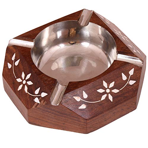 diollo Zigaretten Aschenbecher für draußen drinnen aus Holz ausgefallene Geschenk für Männer Frauen Cover