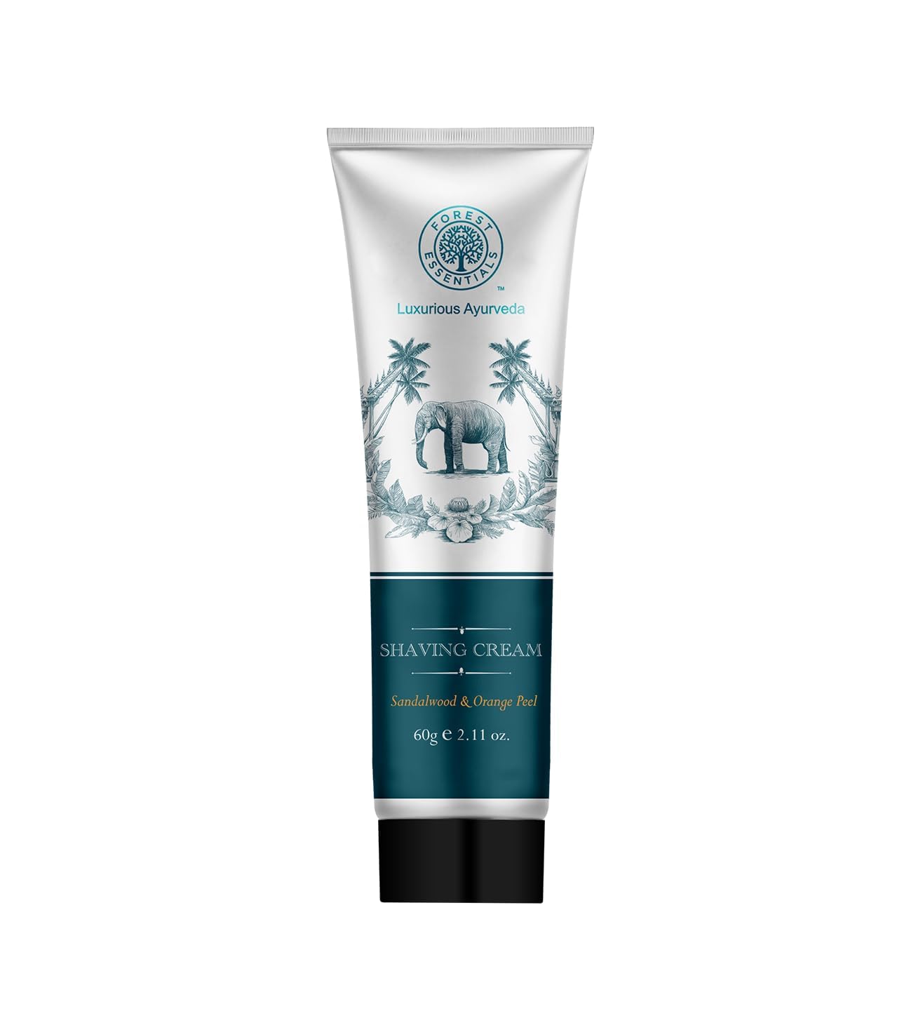 Sandalwood & Orange Peel Shaving Cream for Men | Ayurvedic and Natural | 60 g
