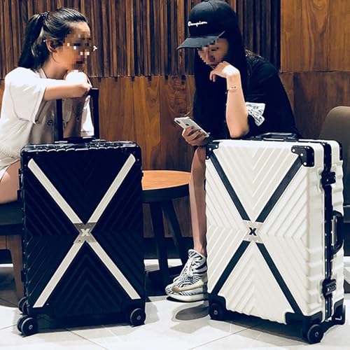 Luggage Cabin Hardside Suitcase Large Suitcase Checked with Spinner Wheels TSA Fashionable Retro Suitcase,3,20in3