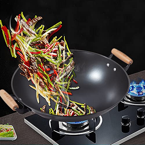Wok de Hierro Fundido 51 cm Negro miniatura 3