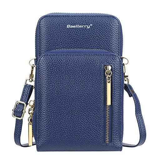 Strimm Handy Umhängetasche Damen Leder Handytasche zum umhängen Geldbörse Portemonnaie Schultertasche Brieftasche Handy Kartentasche Phone Bag Cover
