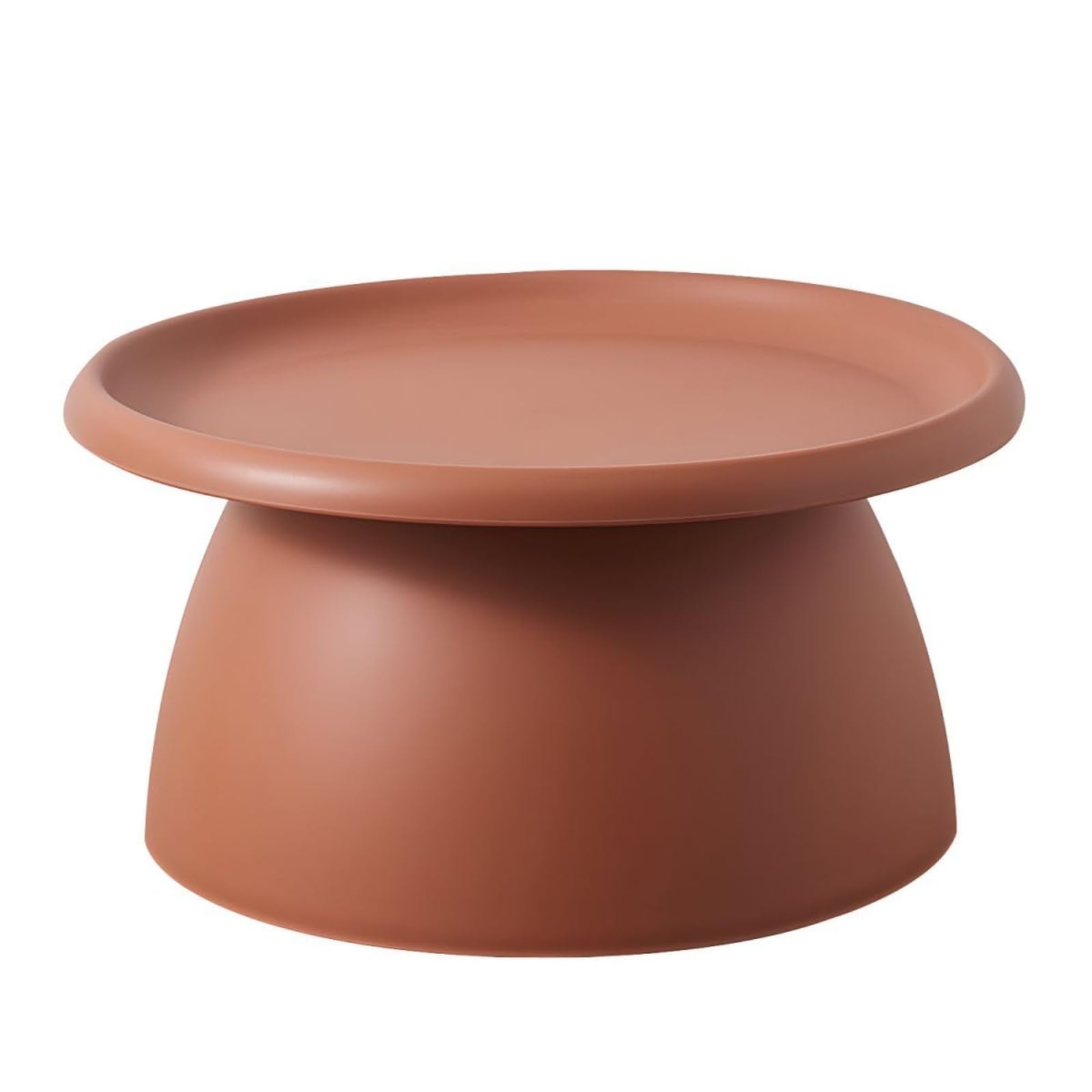 Table basse ronde moderne gain de place petite table d'appoint en plastique pour studio et balcon
