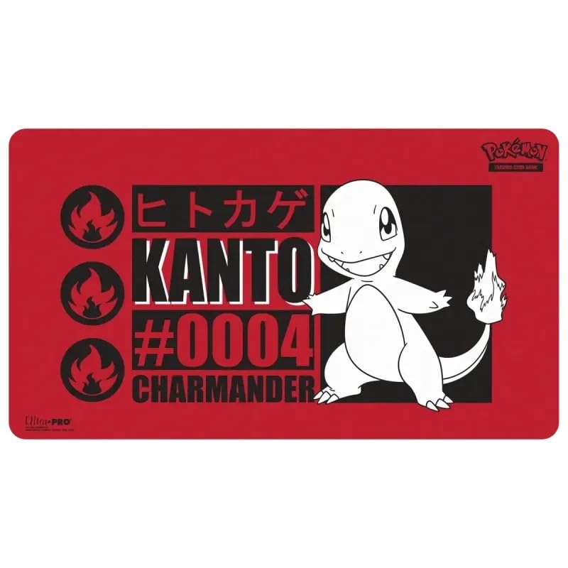 BB-Toy-Trades Compatible with Pokemon Ultra Pro Kanto Glumanda Charmander TCG Playmat Play Mat Mouse Mat Table Mat
