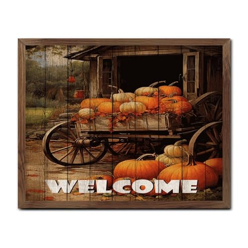 Décoration murale automne en bois peint de qualité supérieure - 2