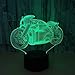 Produktbild Motorrad 3D LED Nachtlicht Baby Schlafzimmer Lampe 7 Farbwechsel USB Schreibtisch Tischlampe Dekoration Nachtlicht Beste Atmosphäre Lampe