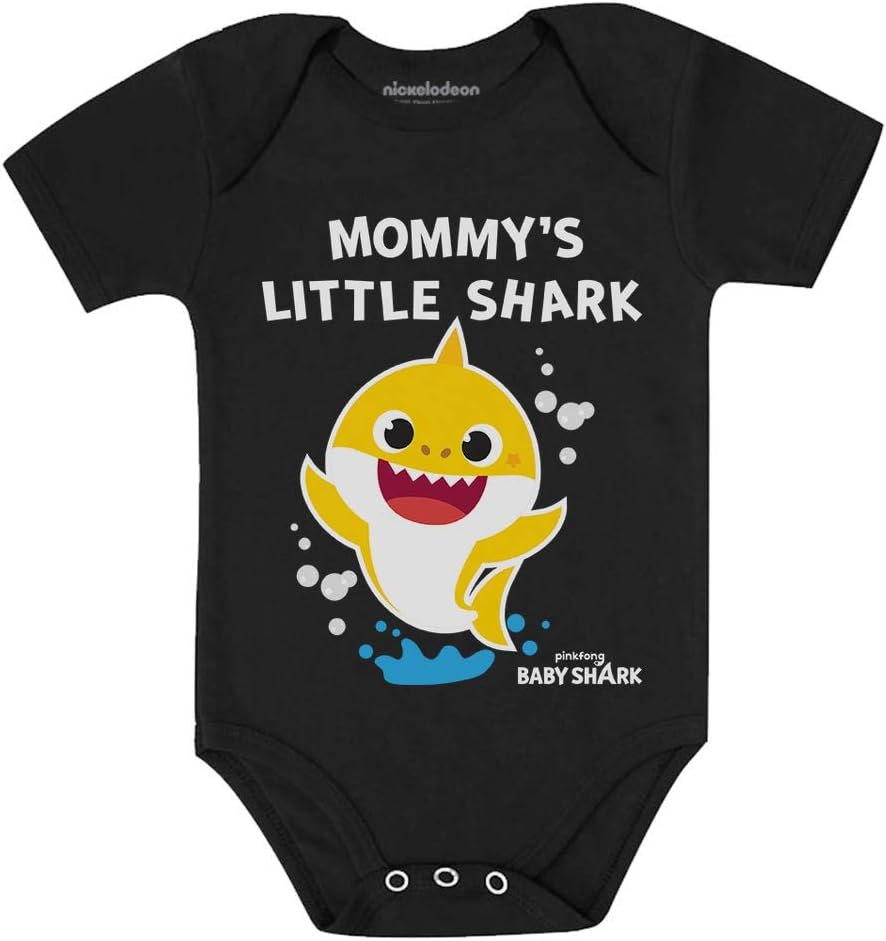 Tstars 1st Mothers Day Baby Shark Doo Doo Doo Outfit Mom Gifts Baby Boy Girl Bodysuit Mommy's Lil Shark