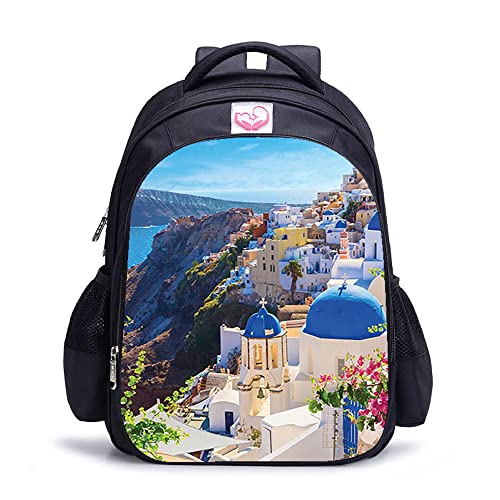 Cartable de mode Vue sur la mer sac à dos scolaire pour ado