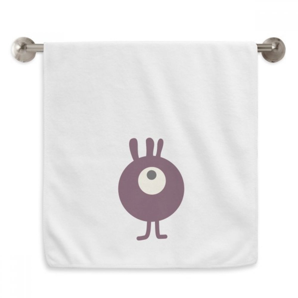 Serviette débarbouillette alien licorne univers monstre blanc essuie-mains 13X29