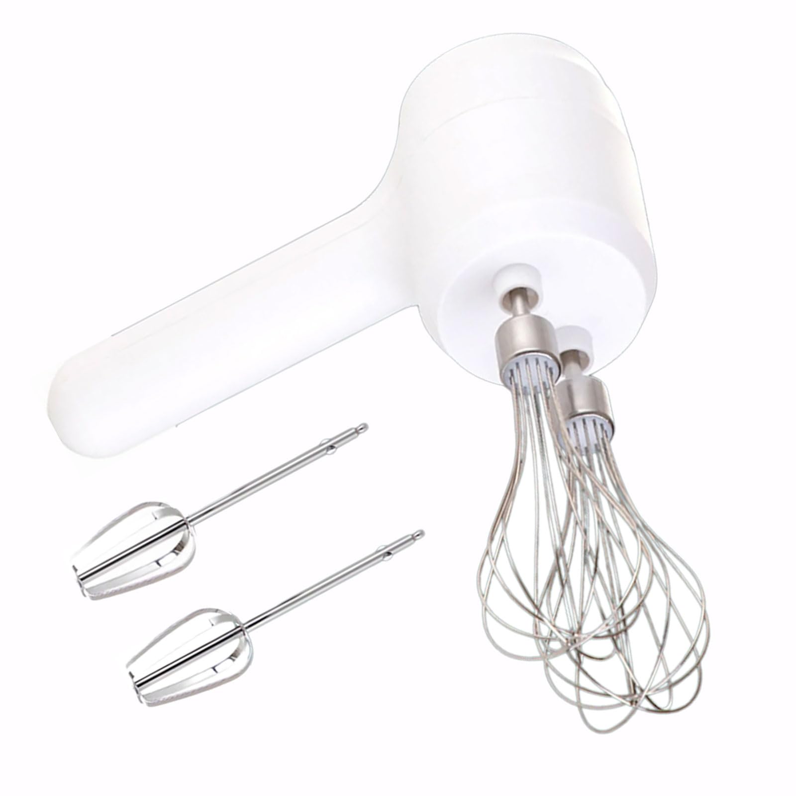 carotoe Home Baking Cordless Electric Hand Mixer with Paired Whisk Heads, 4 Detachable Attachments for Cream and Butter Dessert Prep Kitchen Whisk Handheld Mixer