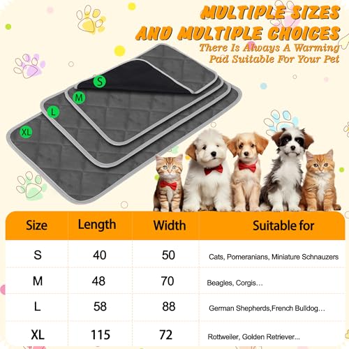 BASVII Selbstheizende Katzendecke - Wärmedecke für Hunde und Katzen, Anti-Slip und Langlebige, Weich und Bequem - Haustierdecke für Andere (M-48X70CM) Cooling