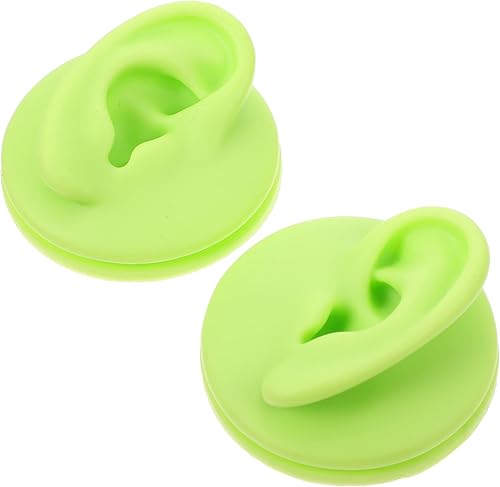 EXCEART Moldes de silicona para maniquí, modelo de exhibición del oído del cuerpo, 2 piezas, simulación de silicona, modelo de oído humano, modelos