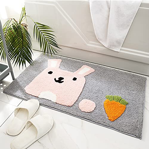 Hi Space Bath Mat Non Slip Soft Bath Rugs Machine Washable Cute Cartoon Bathtub Mat For Kids Water Absorbent Plush Shaggy Bath Carpet Thick Bath Mats For Bathroom Floor Microfiber Bath Door Mat 20X31 #TOP5