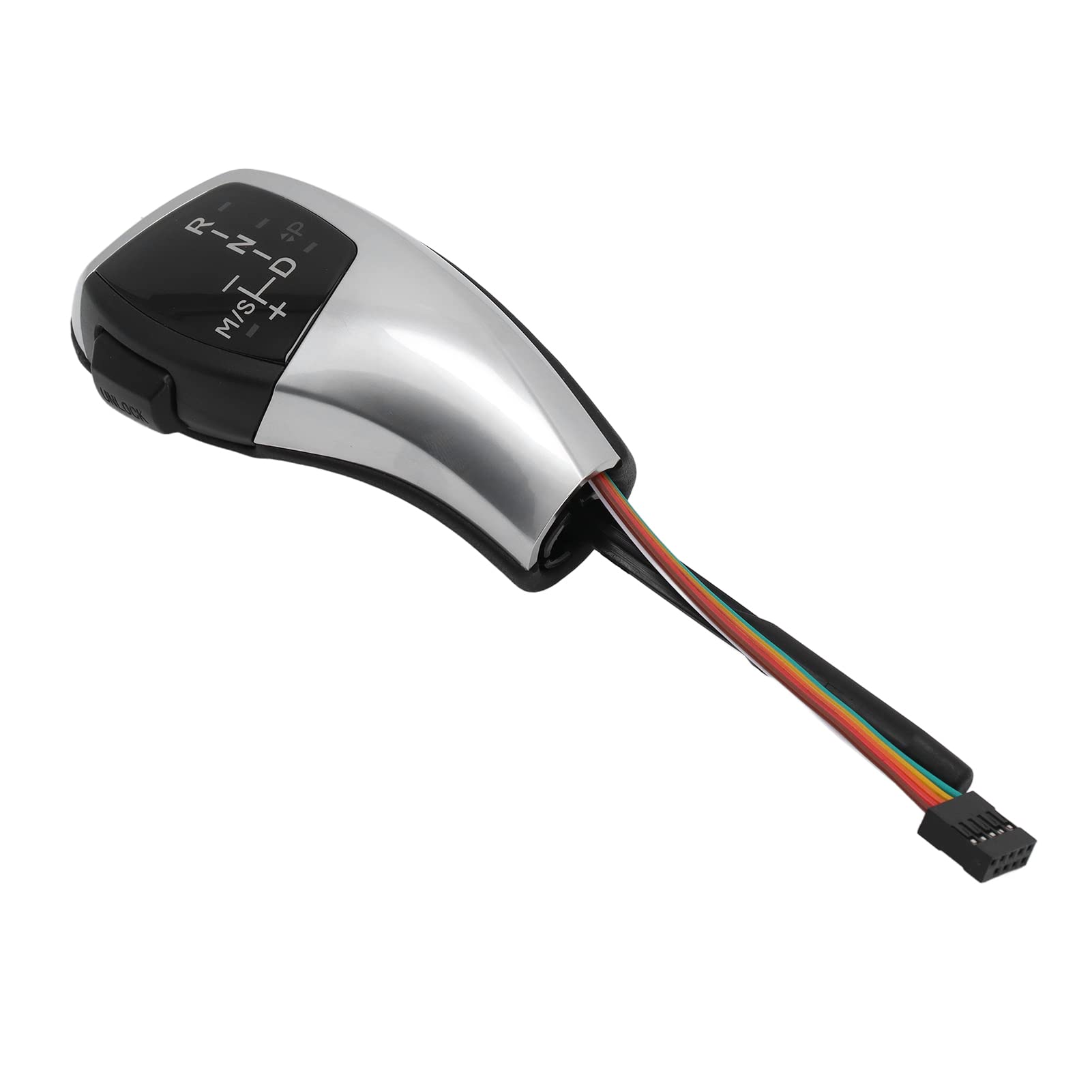 Zestaw do Modernizacji Dźwigni Zmiany Biegów LED z Przyciskiem Start Stop E60 E61 E46 LHD (Posrebrzane)