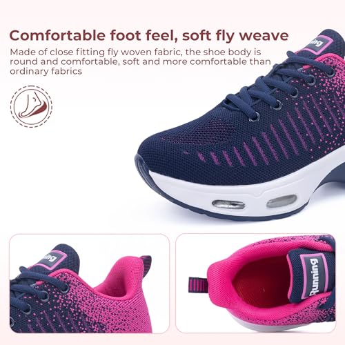 Image of Womens Slip On Tennis Sneakers Walking Running Shoes Easy to Wear