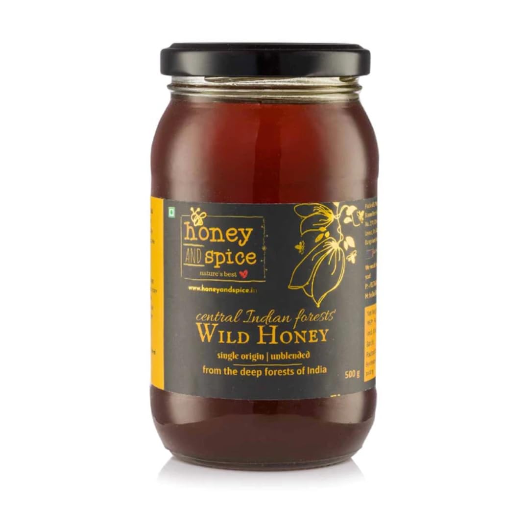 Honey and Spice Pure Raw Wild Honey (500g) | Single Origin honey From Central India Forests With No Added Preservatives | From Madhya Pradesh and Maharashtra | 100% Raw and Pure | Unblended and Unpasteurized | Natural and Original | Unprocessed | No  (B06XQNXCKW) Amazon Price History, Amazon Price Tracker