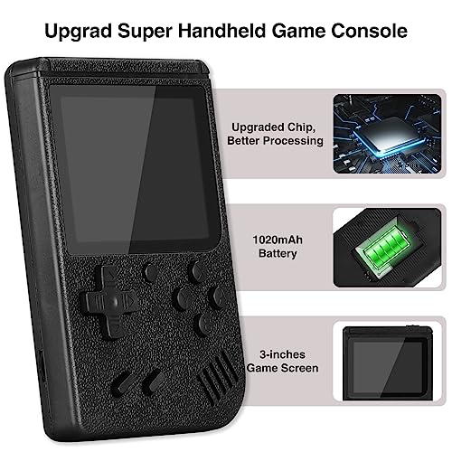 Handheld Game Console - Vaomon Retro Handheld Game Console Comes With Portable Shell, 400+ Classical Fc Games, Gameboy Console Support Connecting Tv & 2 Players, Ideal Gift For Kids & Lovers #TOP4