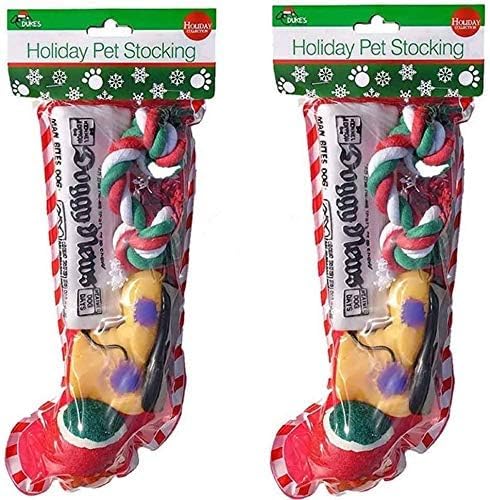 Calceta navideña para perros. Pack de 2 miniatura 2